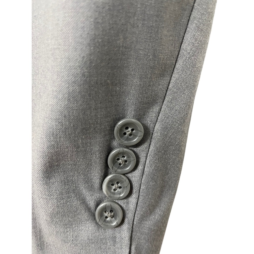 Caravelli Light Grey Oxford 2B Suit Jacket Blazer Men's Size 50R 46W - Picture 5 of 7